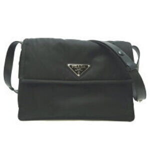 Prada Padded Quilted Shoulder Bag Black